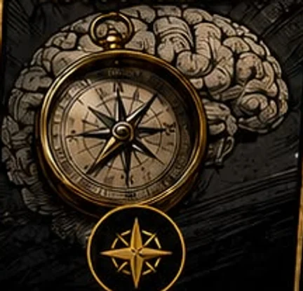Pirates Code compass and mindset illustration