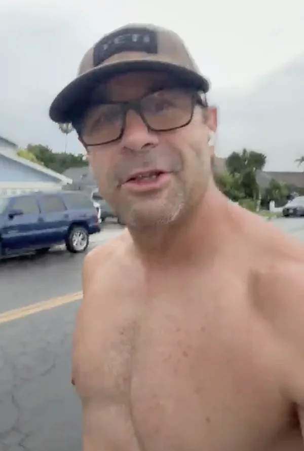 Coach Rob outdoors in his Southern California neighborhood